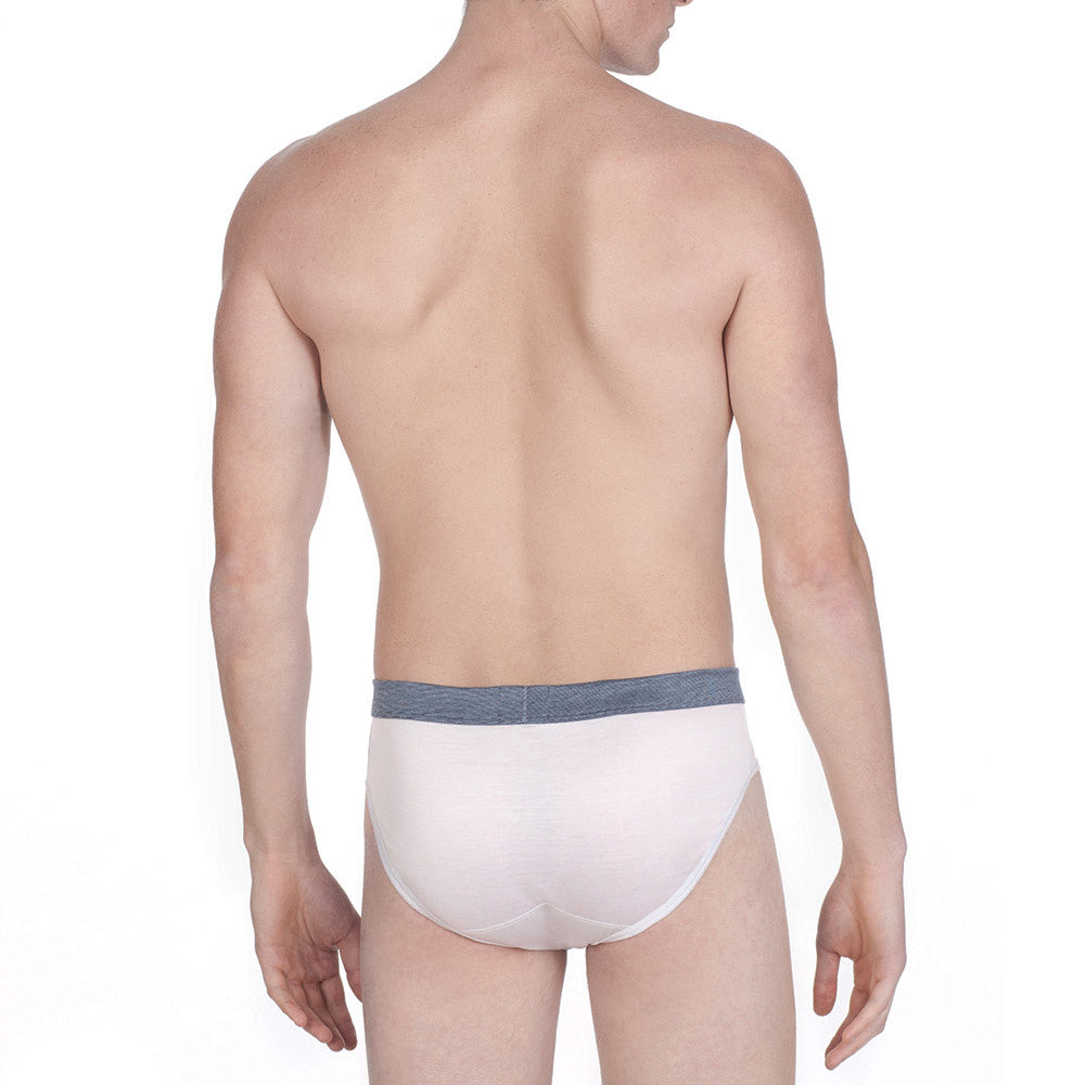 Briefs - white waistband fil à fil -