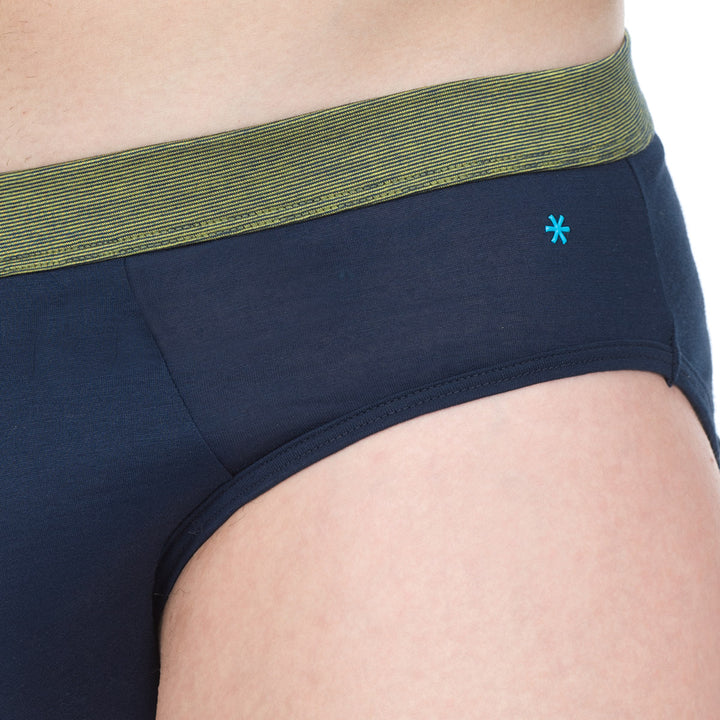 Slip - Blu cinturino fil à fil -