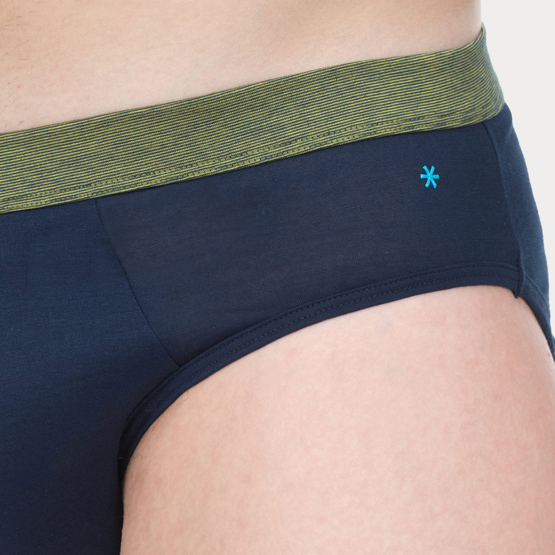 Slip - Blu cinturino fil à fil -