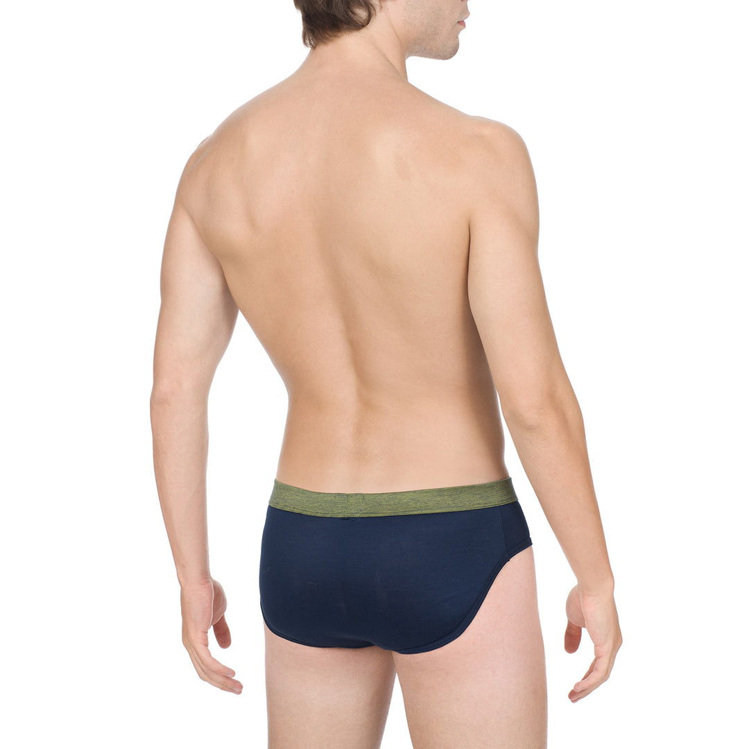 Slip - Blu cinturino fil à fil -