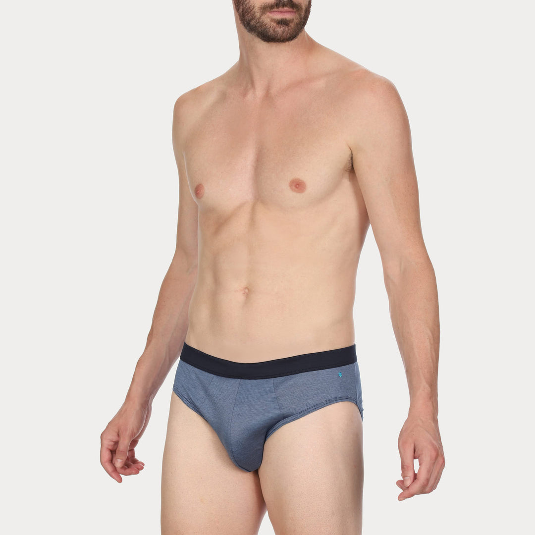 Slip - fil à fil azzurro cinturino blu -