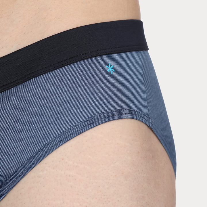 Slip - fil à fil azzurro cinturino blu -