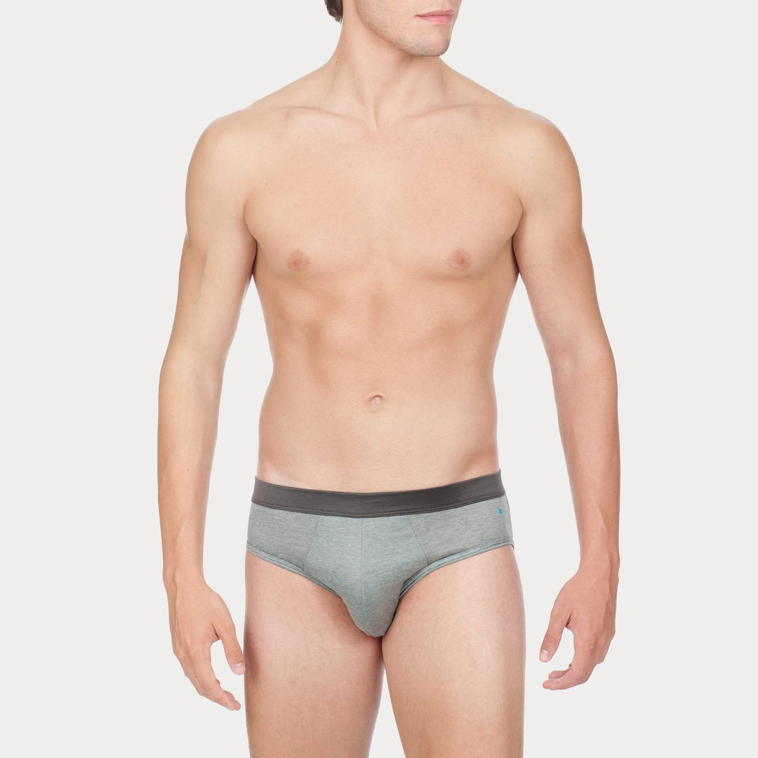 Slip - fil à fil grigio cinturino grigio -