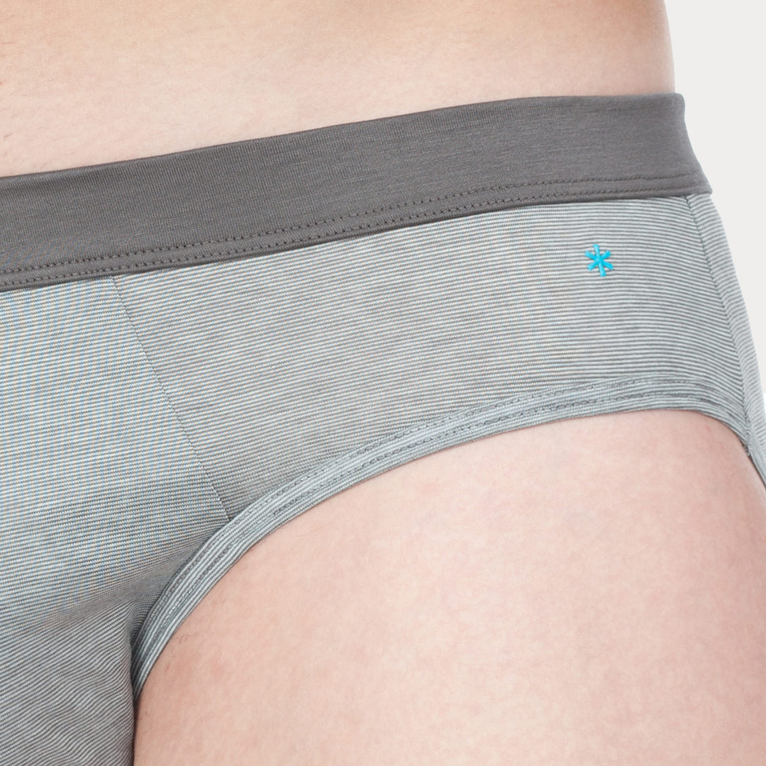 Slip - fil à fil grigio cinturino grigio -