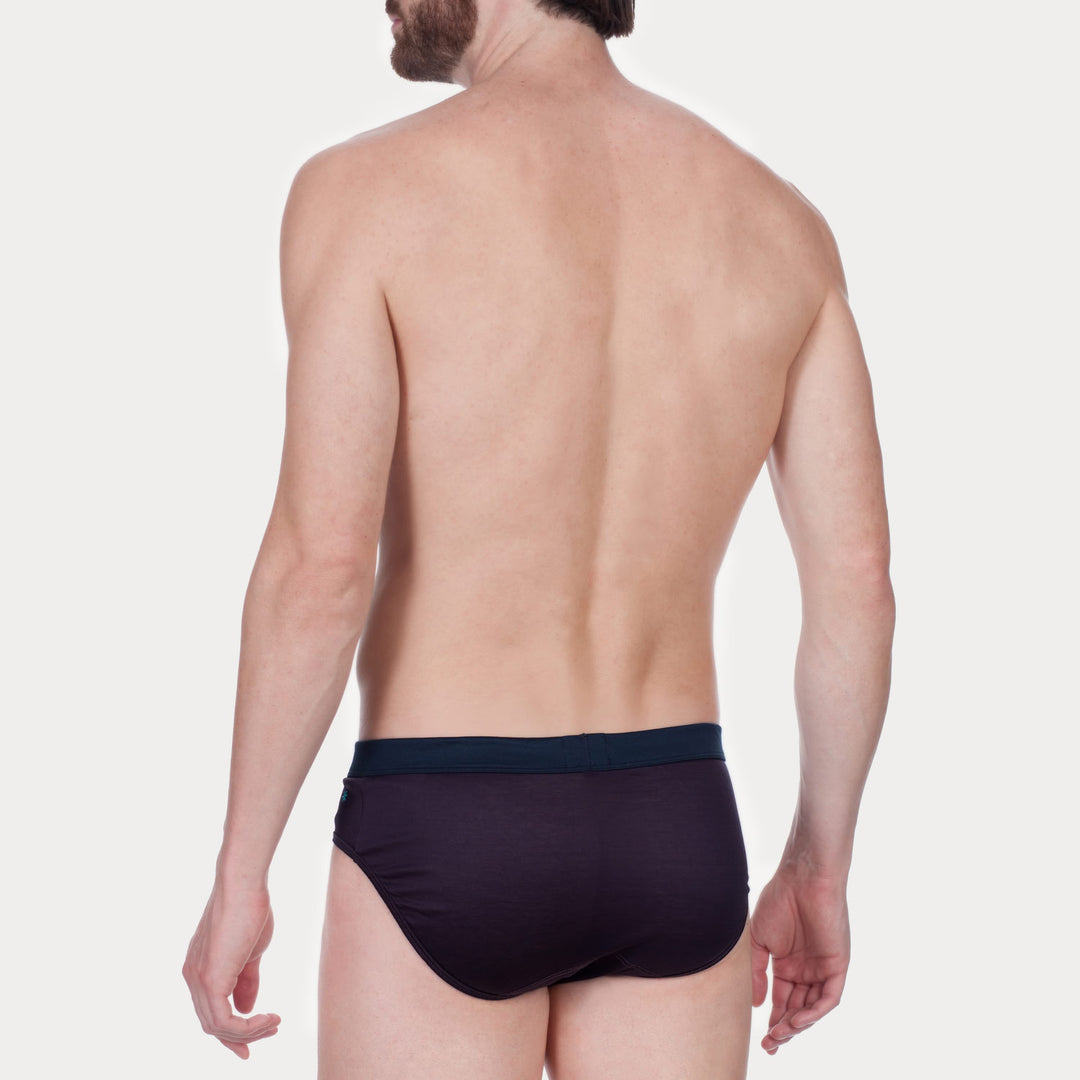 Slip - fil à fil prugna cinturino blu -