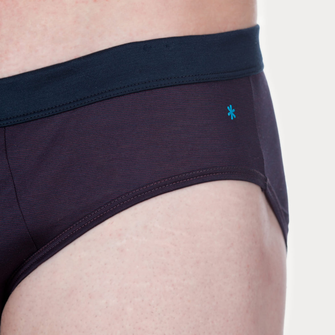 Slip - fil à fil prugna cinturino blu -