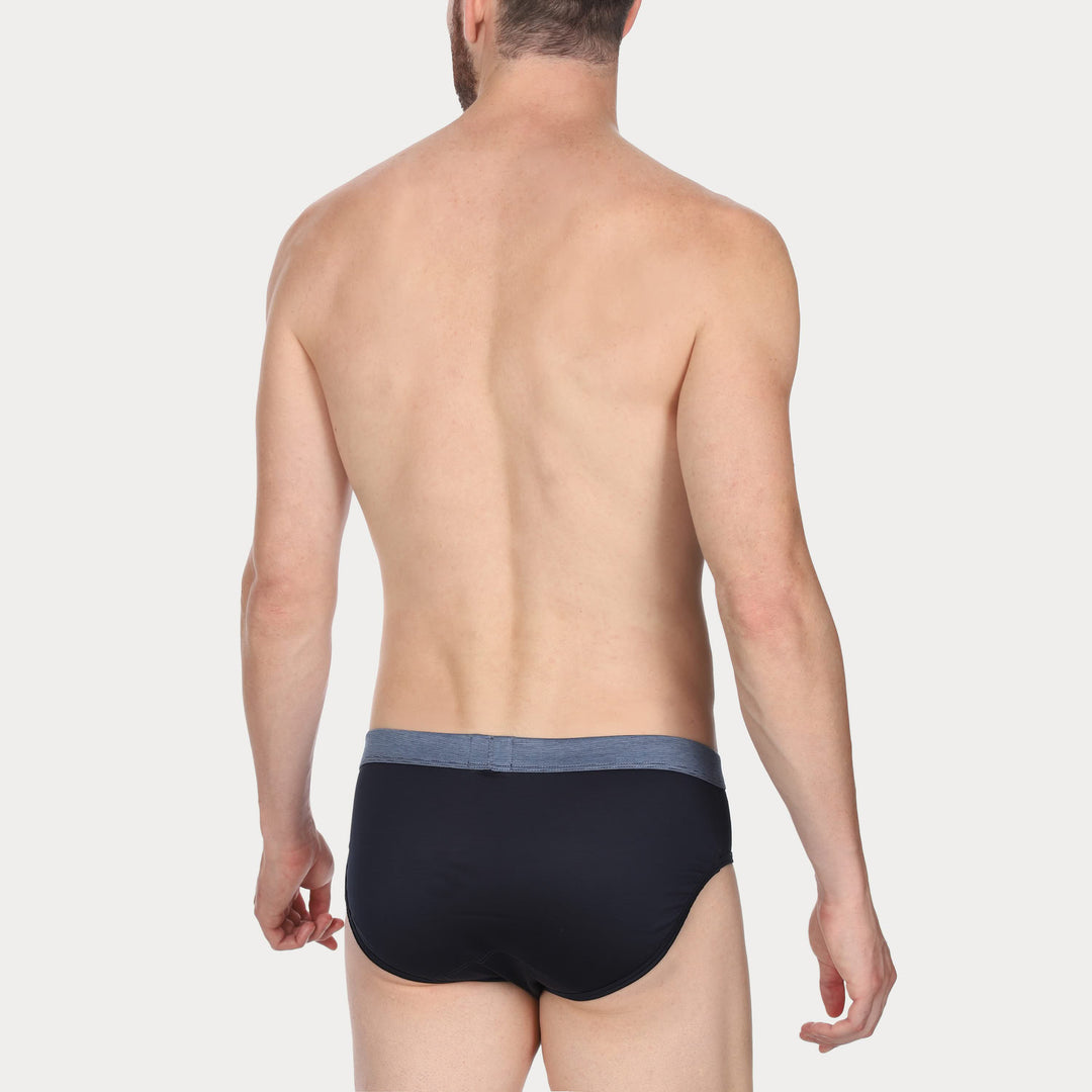 Slip - blu cinturino in fil à fil -