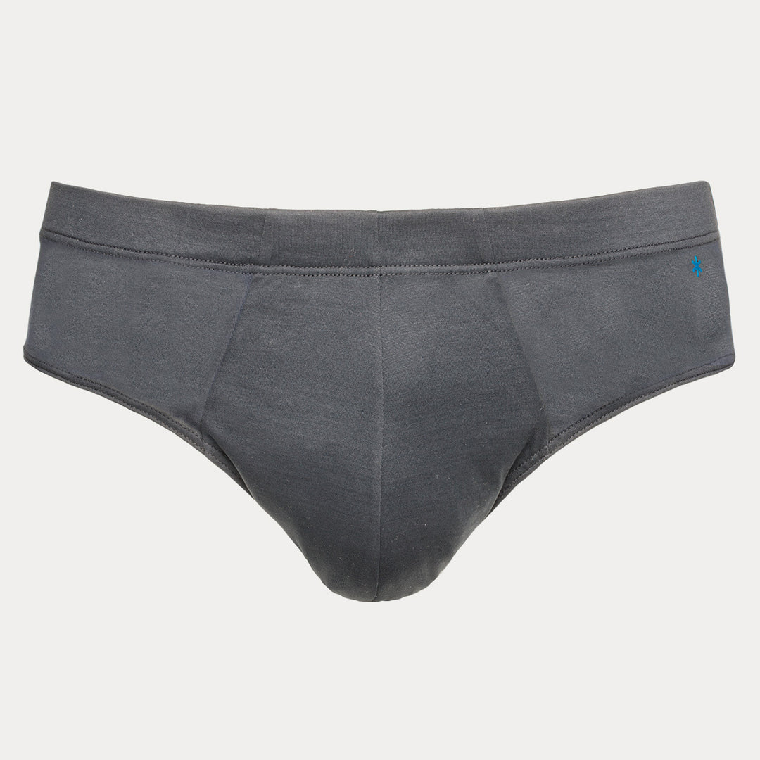 Slip in  Cotone Filoscozia® - grigio-