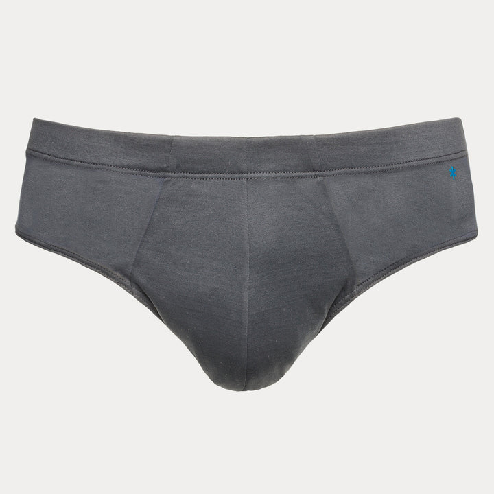 Slip in  Cotone Filoscozia® - grigio-