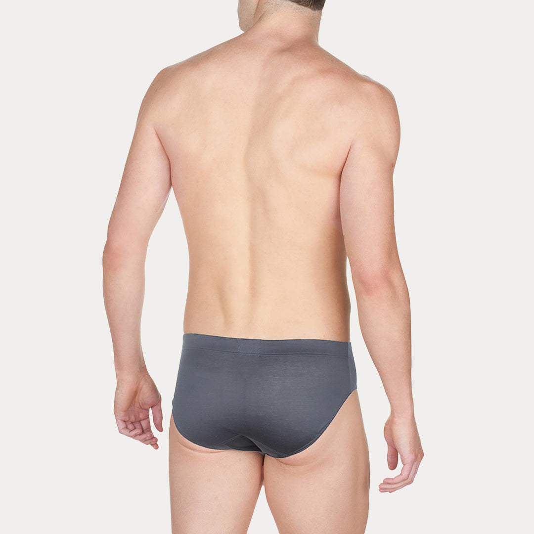 Slip in  Cotone Filoscozia® - grigio-