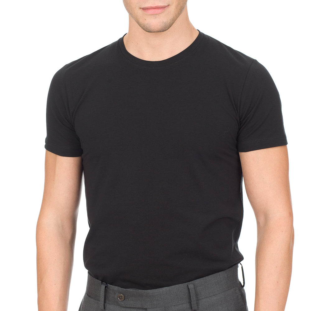 Q.tà 2 T-Shirt girocollo - nero -