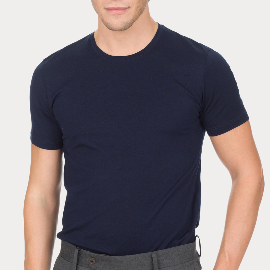 Q.tà 2 T-Shirt girocollo - blu -