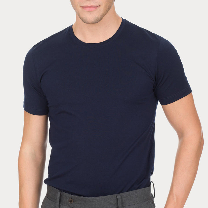 Q.tà 2 T-Shirt girocollo - blu -