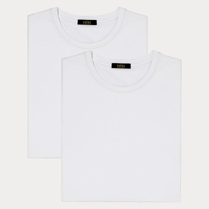 Q.tà 2 T-Shirt girocollo - bianco -