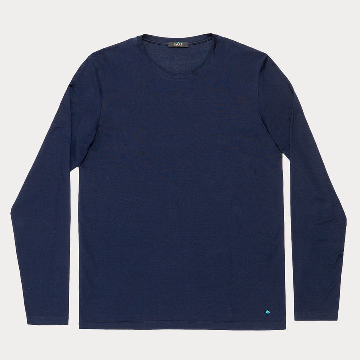 T-shirt Manica Lunga blu