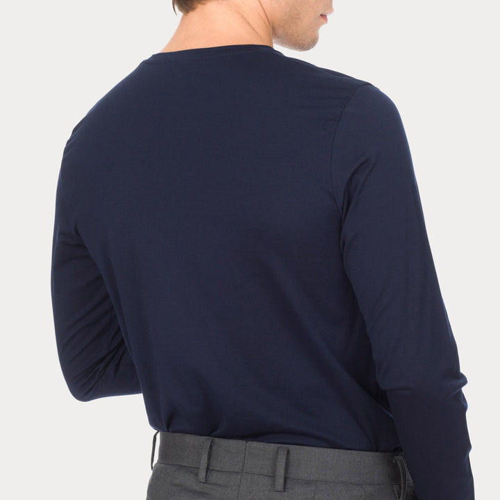 T-shirt Manica Lunga blu