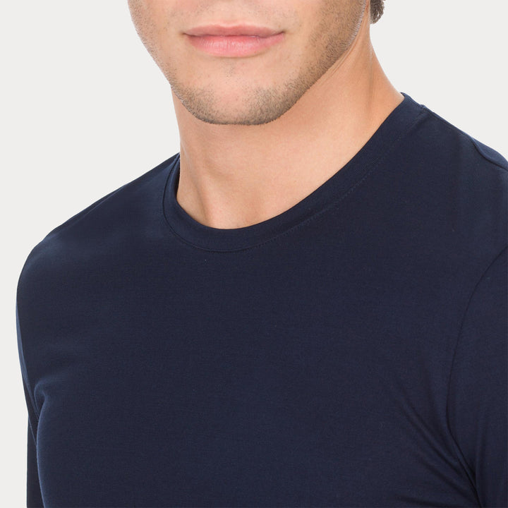 T-shirt Manica Lunga blu