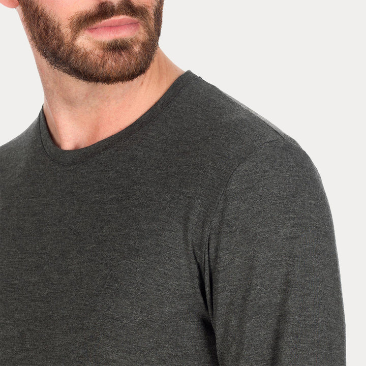 T-shirt Long Sleeve -anthracite melanges-