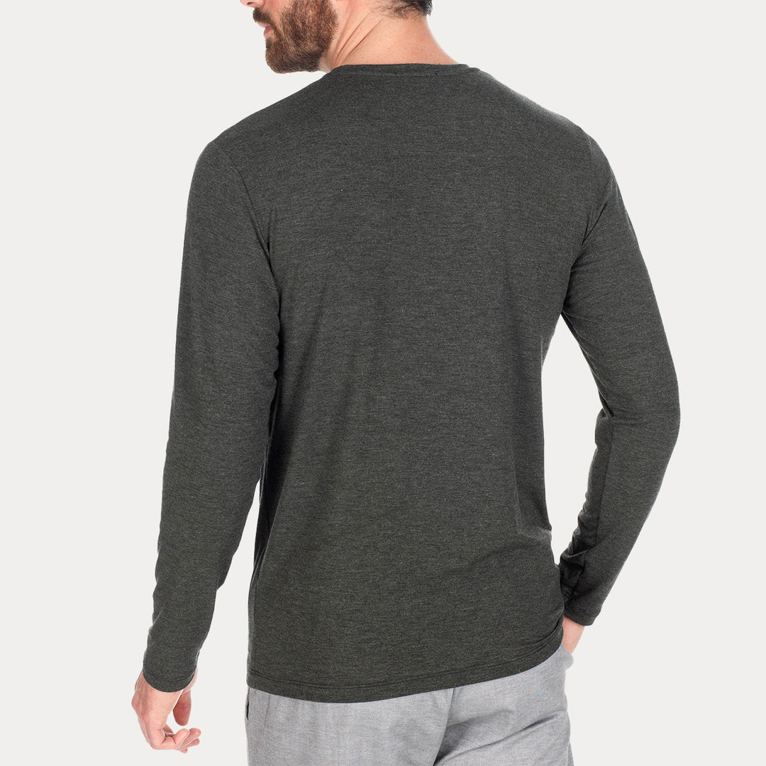 T-shirt Long Sleeve -anthracite melanges-