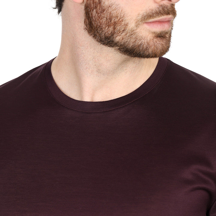 T-Shirt Manica Lunga - prugna -