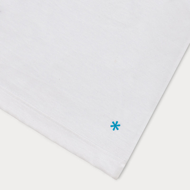 T-Shirt Manica Corta Scollo V - bianca -