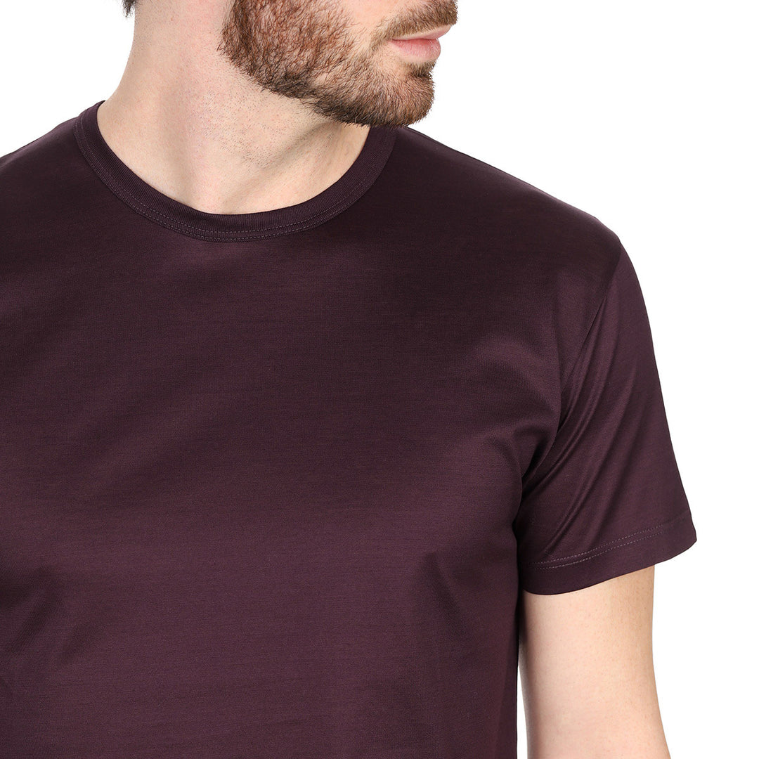 T-Shirt Manica Corta - prugna -