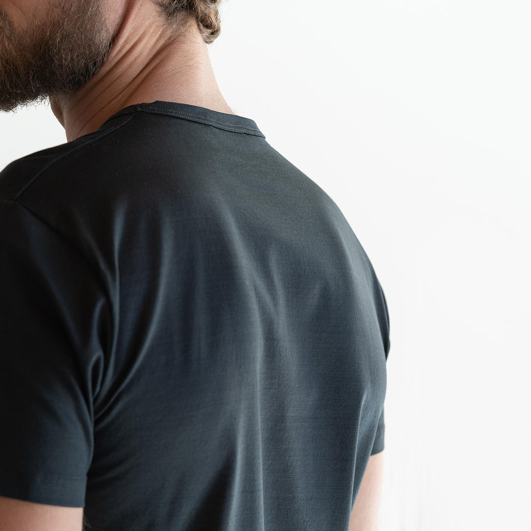 T-shirt Crew Neck Short Sleeve - asphalt -