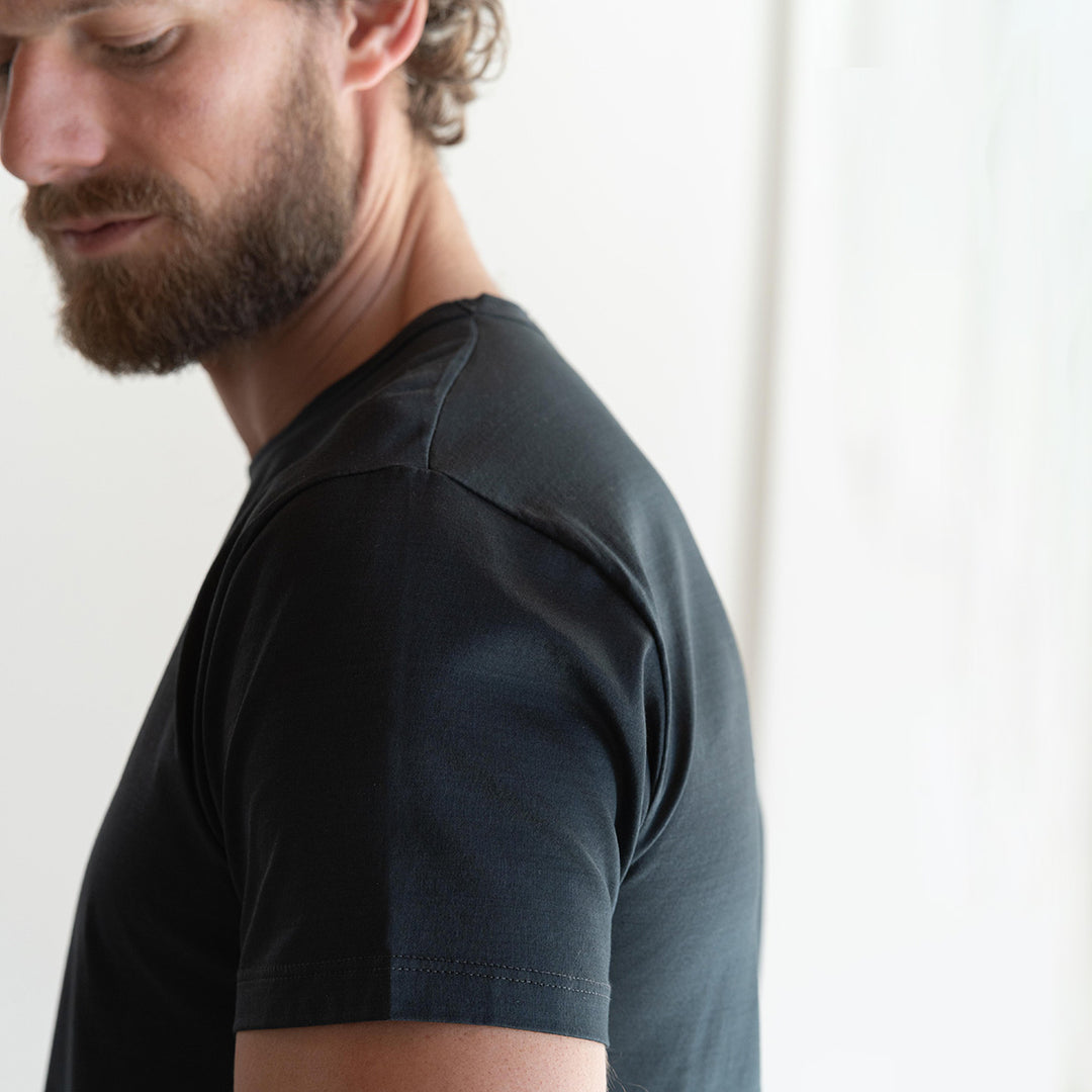 T-shirt Crew Neck Short Sleeve - asphalt -