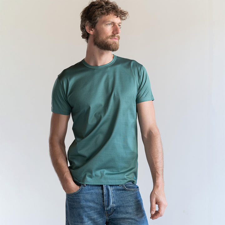 T-shirt Crew Neck Short Sleeve - emerald -