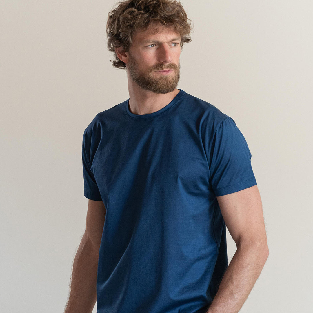 T-shirt Crew Neck Short Sleeve - royal blue -