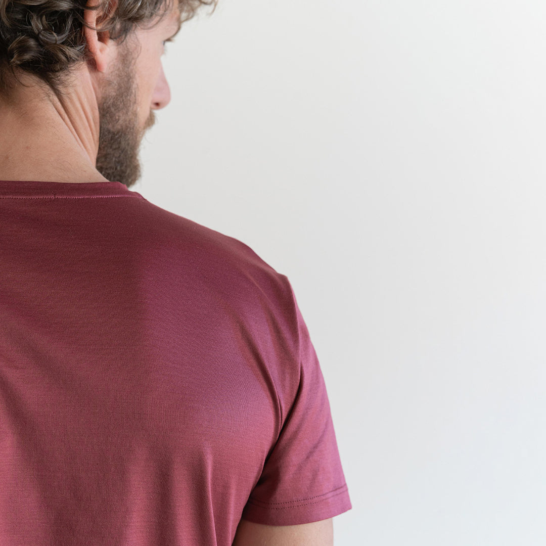 T-shirt Crew Neck Short Sleeve - purple -