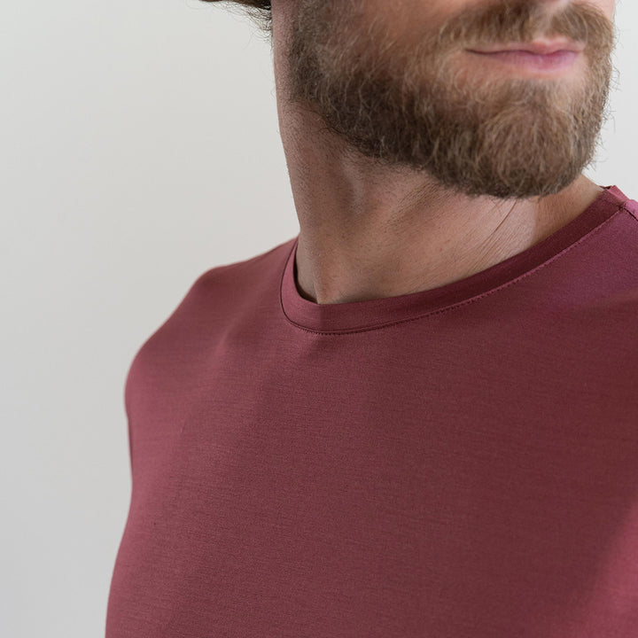 T-shirt Crew Neck Short Sleeve - purple -