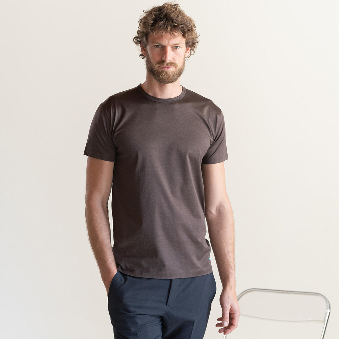 T-shirt Crew Neck Short Sleeve - blue -