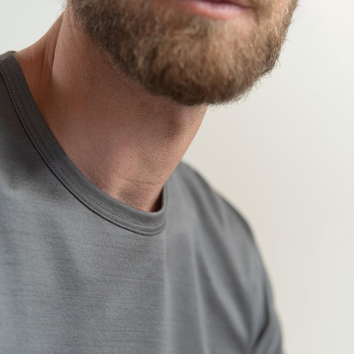 T-shirt Crew Neck Short Sleeve - grey -