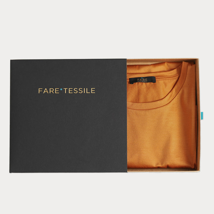 T-shirt Crew Neck Short Sleeve - orange -