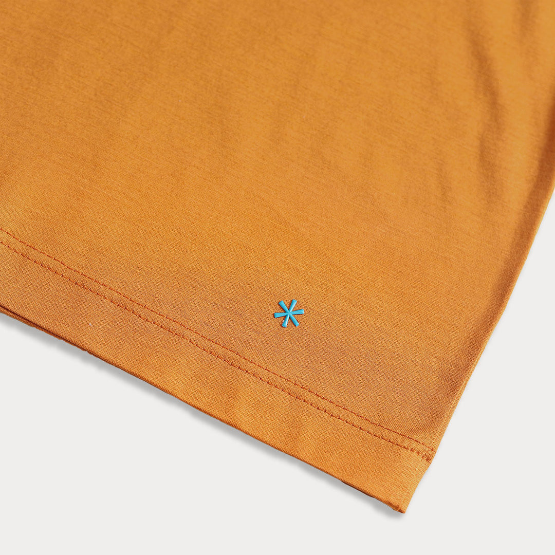 T-shirt Crew Neck Short Sleeve - orange -