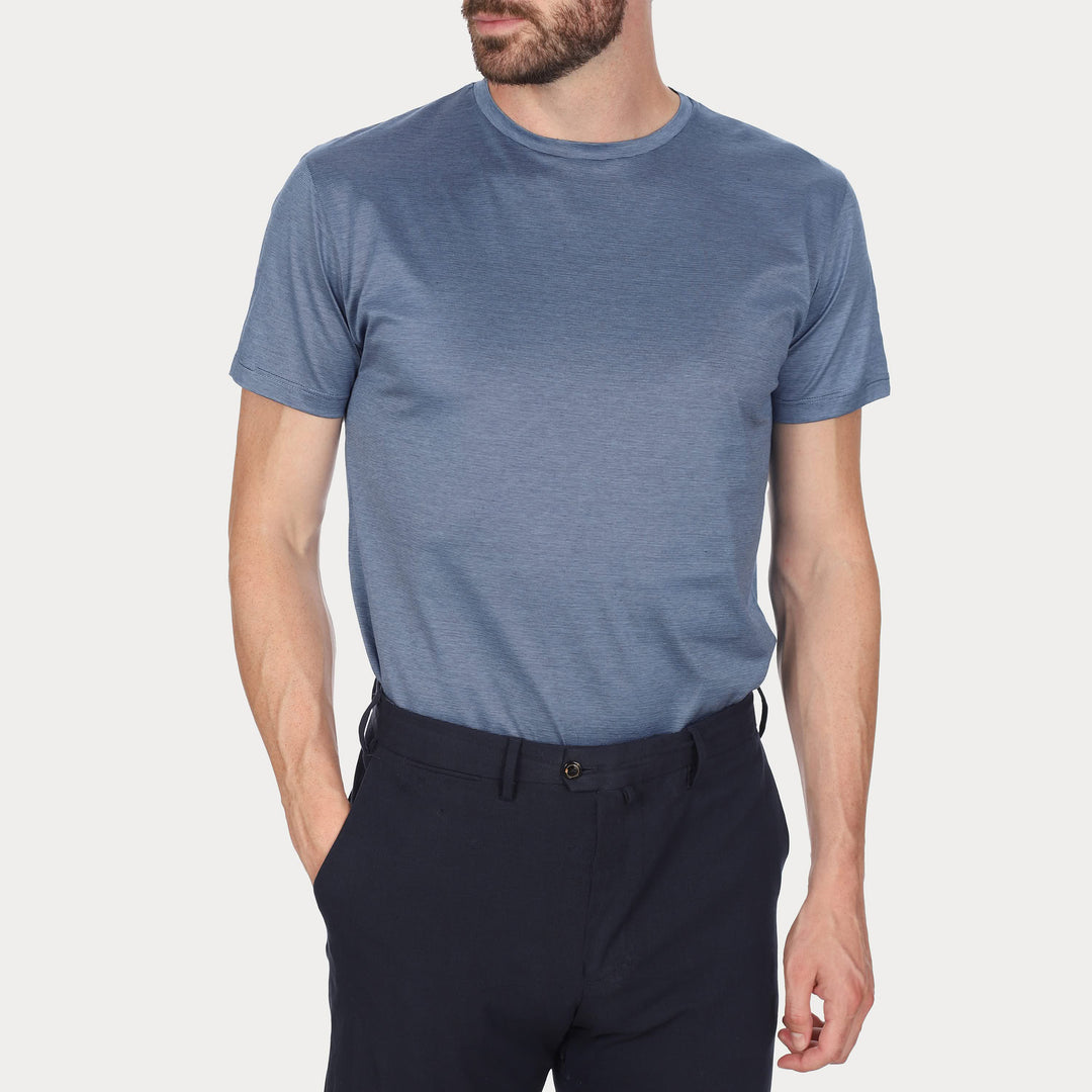 T-Shirt Manica Corta - fil à fil sky -