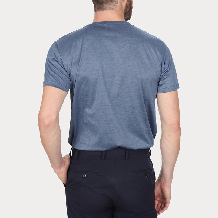 T-Shirt Manica Corta - fil à fil sky -