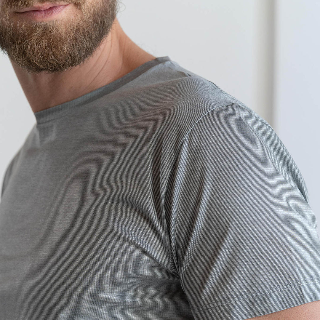 T-shirt Crew Neck Short Sleeve - fil à fil gray -
