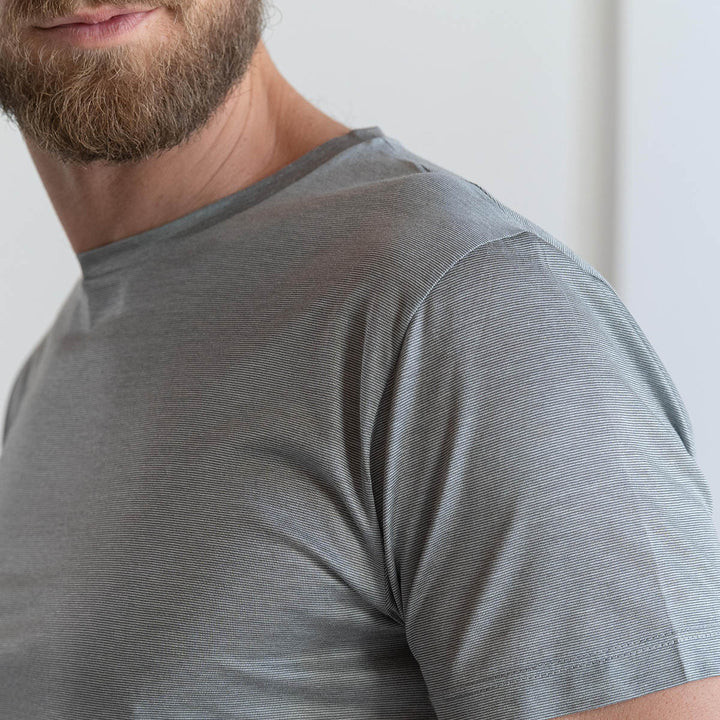 T-shirt Crew Neck Short Sleeve - fil à fil gray -