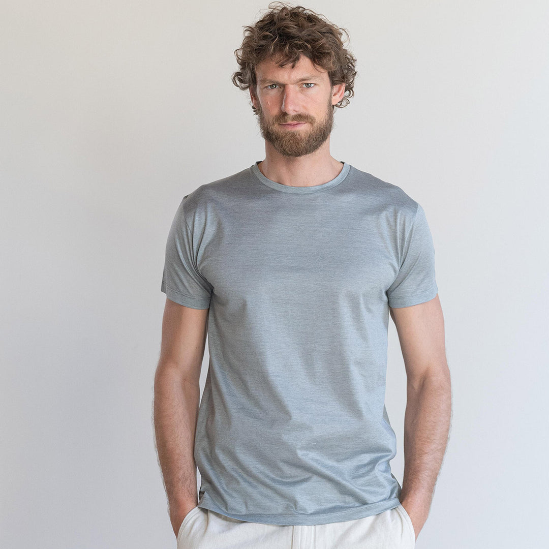 T-shirt Crew Neck Short Sleeve - fil à fil gray -