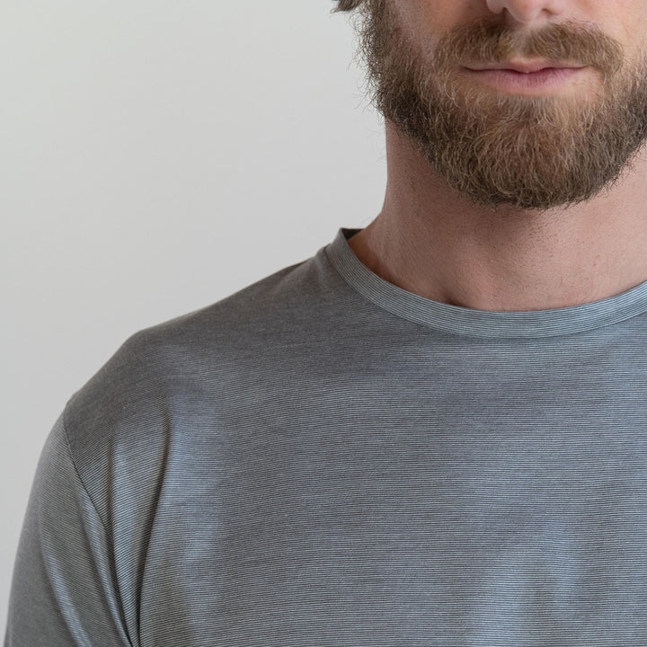 T-shirt Crew Neck Short Sleeve - fil à fil gray -