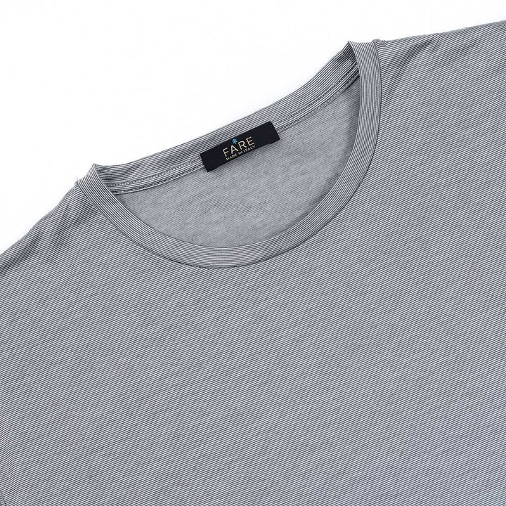 T-Shirt Manica Corta - fil à fil grigio -