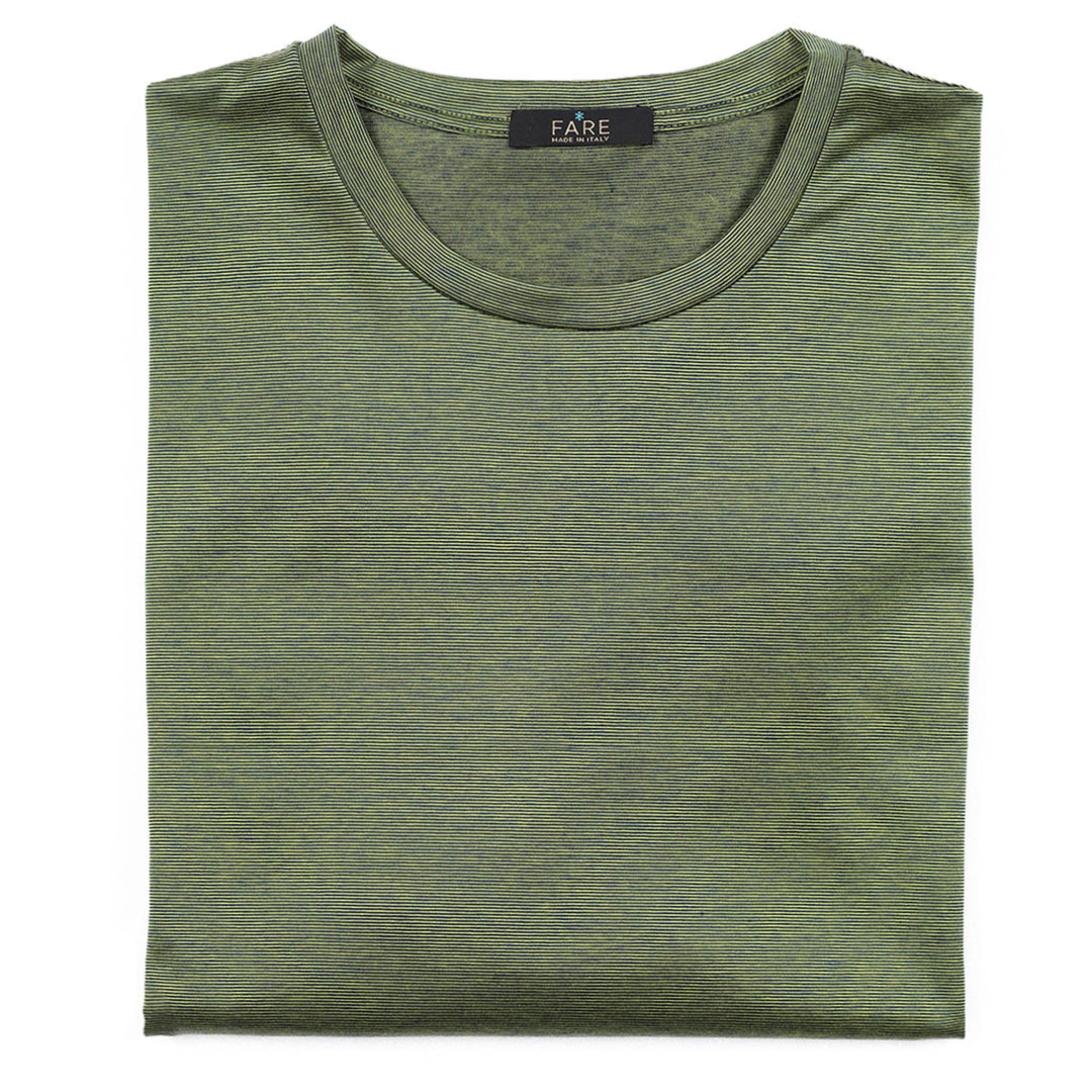 T-shirt Crew Neck Short Sleeve - fil à fil green -