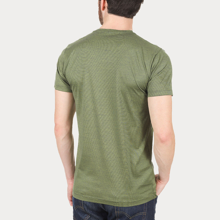 T-shirt Crew Neck Short Sleeve - fil à fil green -