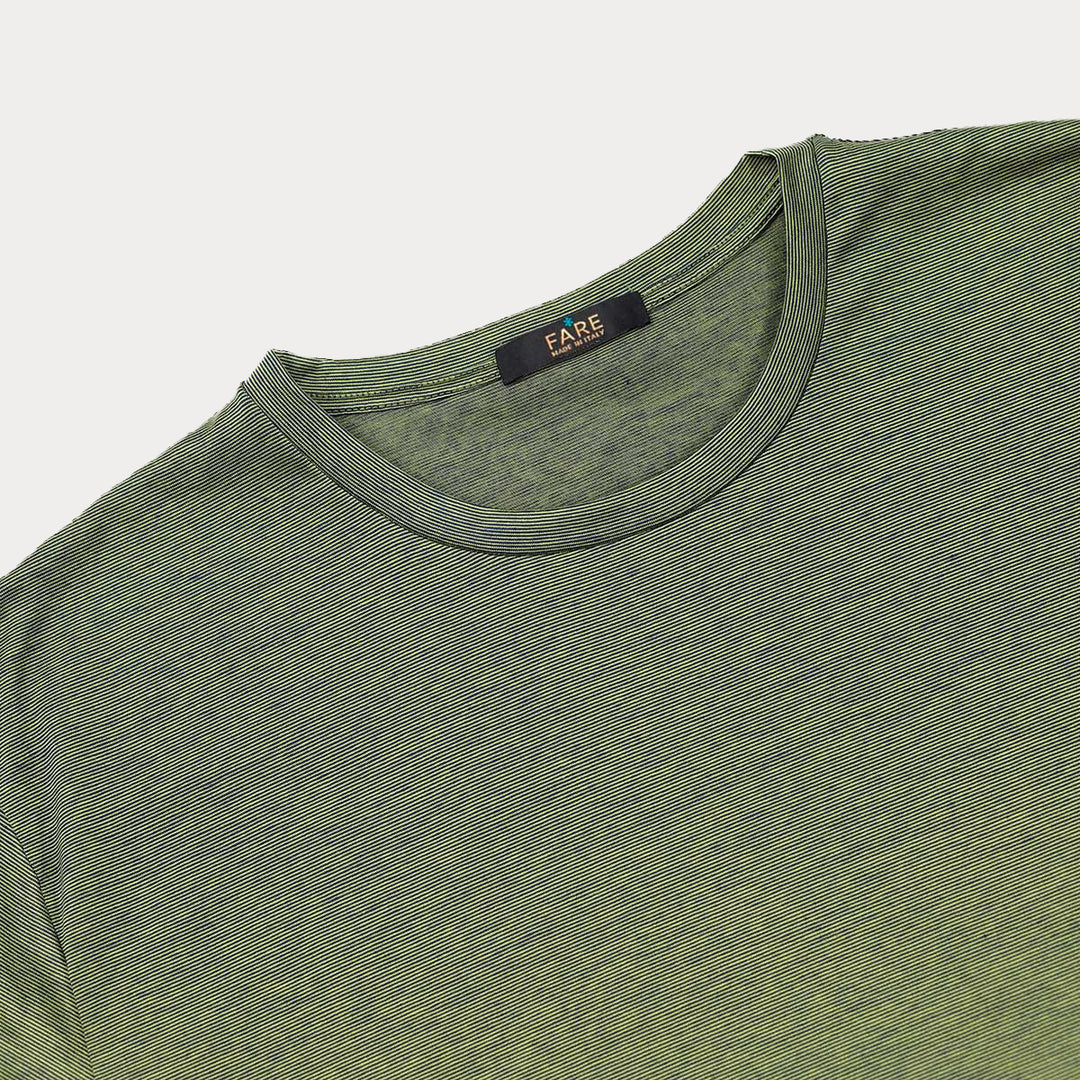 T-shirt Crew Neck Short Sleeve - fil à fil green -