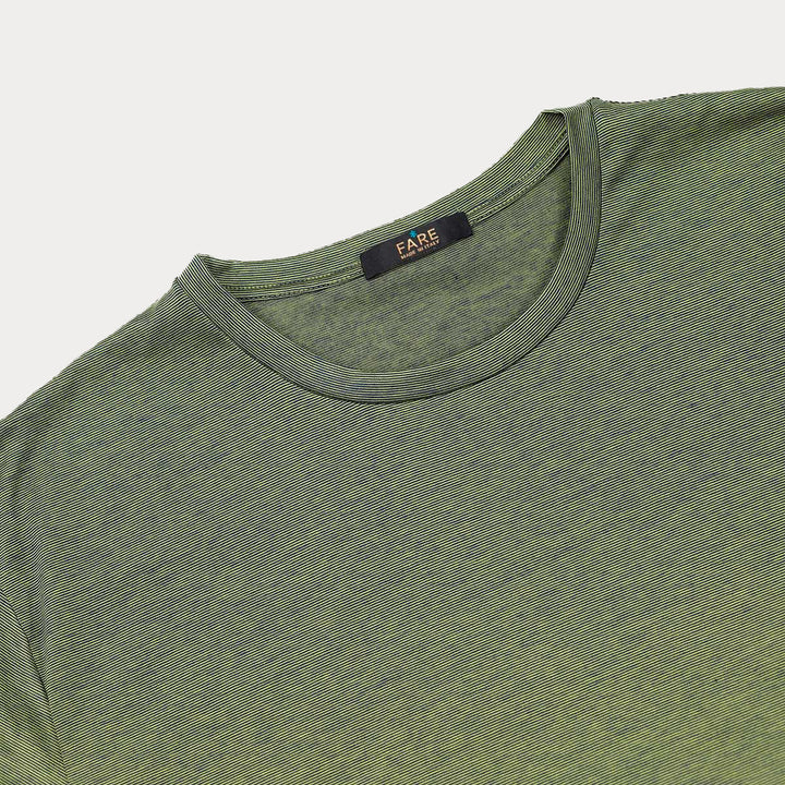 T-shirt Crew Neck Short Sleeve - fil à fil green -