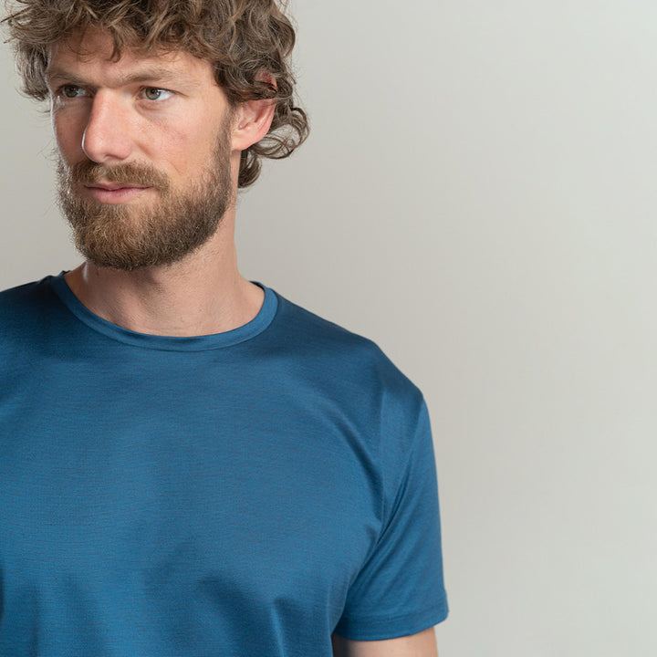 T-shirt Crew Neck Short Sleeve - fil à fil sea -