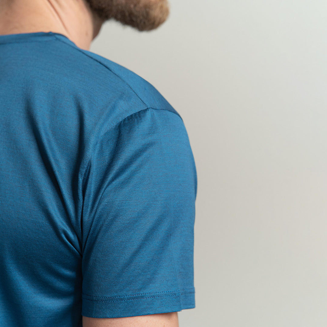 T-shirt Crew Neck Short Sleeve - fil à fil sea -