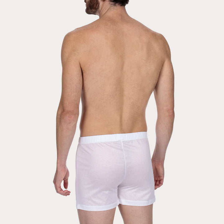 Boxer Lungo con apertura - bianco -